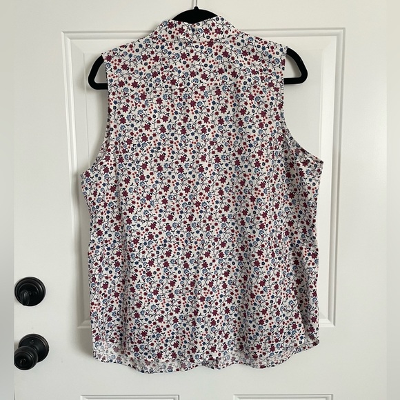 Coldwater creek floral button up 1X - Picture 3 of 4